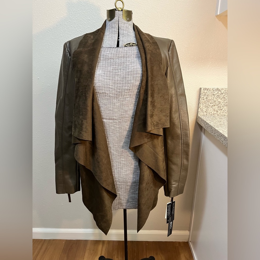 Brown Draped Women's Jacket